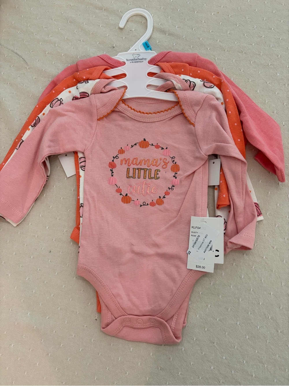Pink 'Mama's Little' Long-Sleeve Baby One-Piece